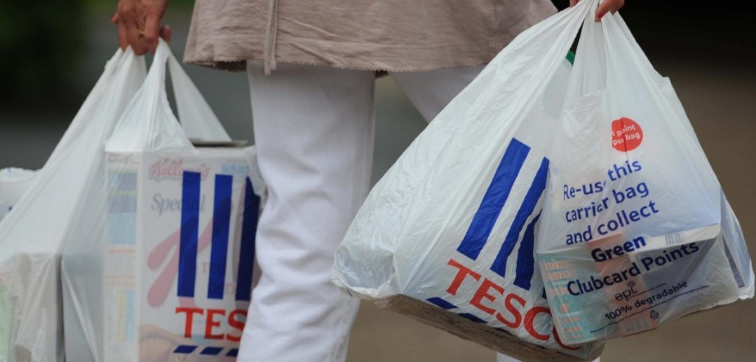 Sacolas Plásticas Inglaterra Tesco